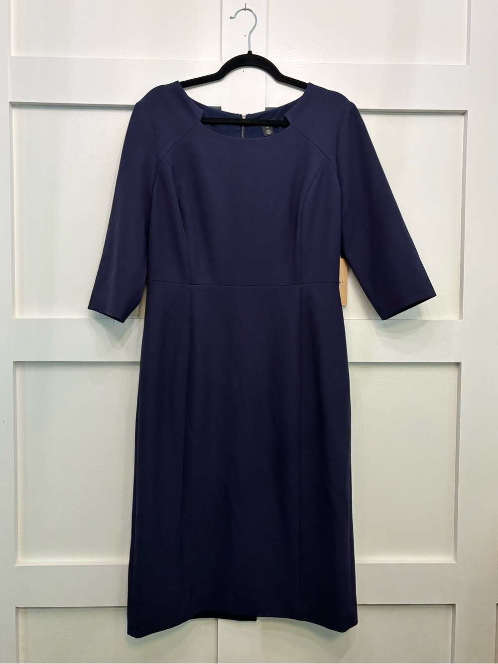 NWT Halogen Navy Midi Sheath Dress